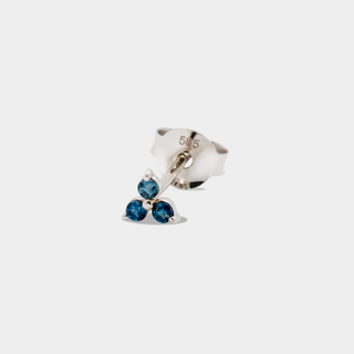 Petal Stud (Blue Sapphire)