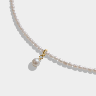 Nano pearl necklace (Yellow Gold)